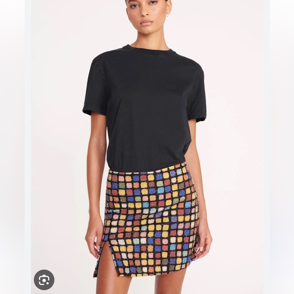 Staud Emerie Dance Floor Beaded Skirt NWOT - size 8 - Picture 2 of 6